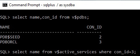 New pluggable database